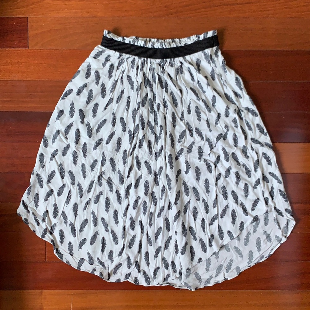 H&M midi feather skirt